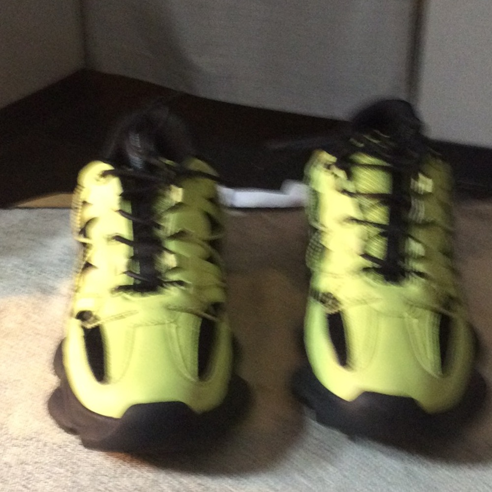 Kids Neon Yellow and Black Sneakers